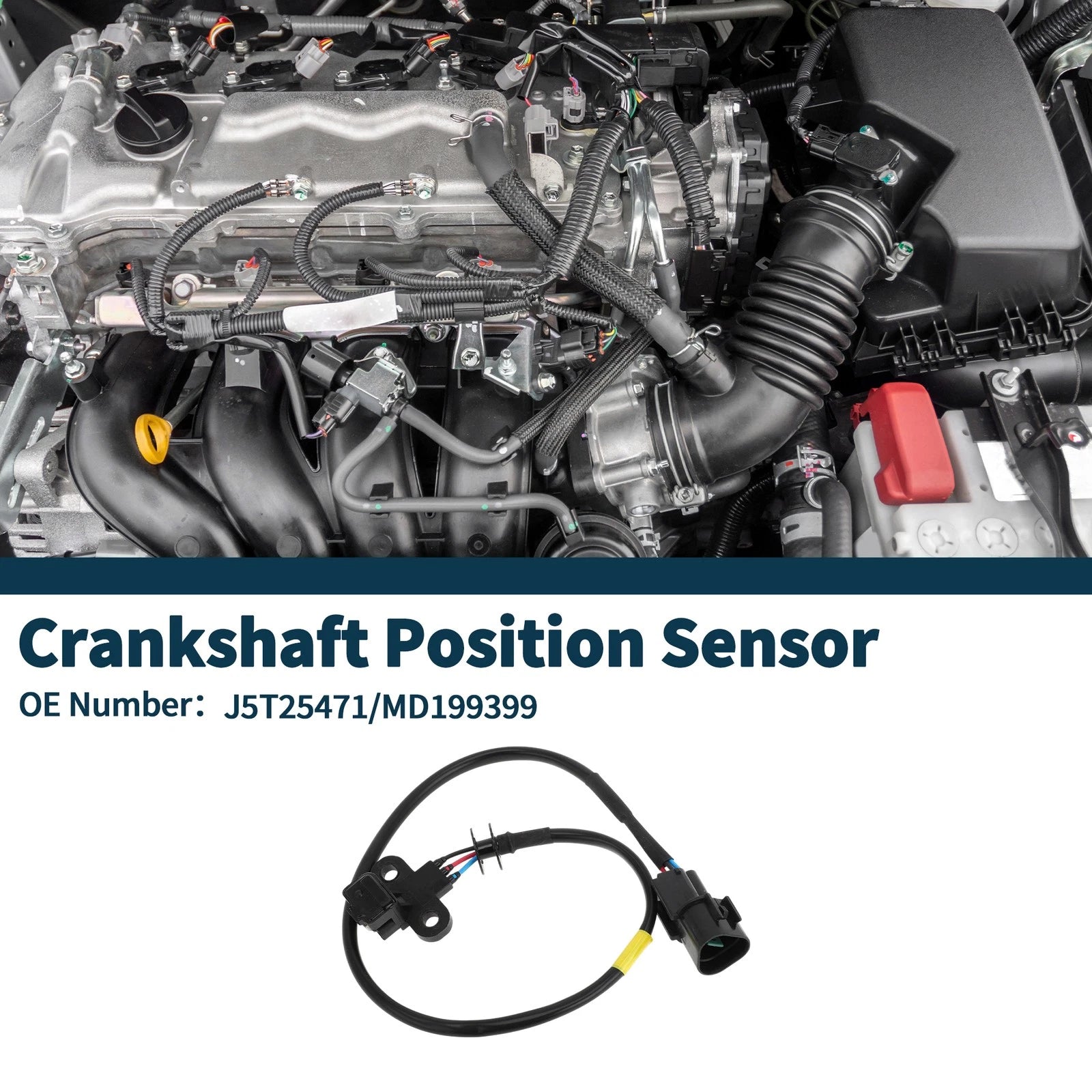 Crankshaft Position Sensor for Mitsubishi Mirage 1.5 (1995–1996) No.J5T25471