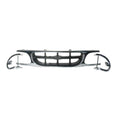 Replacement Gray Chrome/Ready to Paint Plastic Front Grille-See Compatible Chart