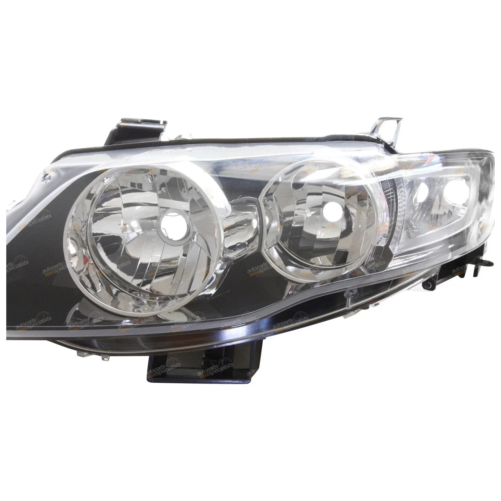 LH+RH Black Headlights Pair for Ford FG Falcon (2008 - 2014)