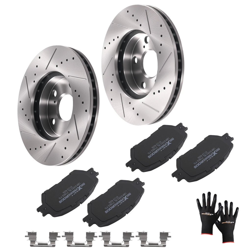 Front Brake Rotors & Ceramic Pads Kit for Toyota Camry (2002–2006) S31050 D908