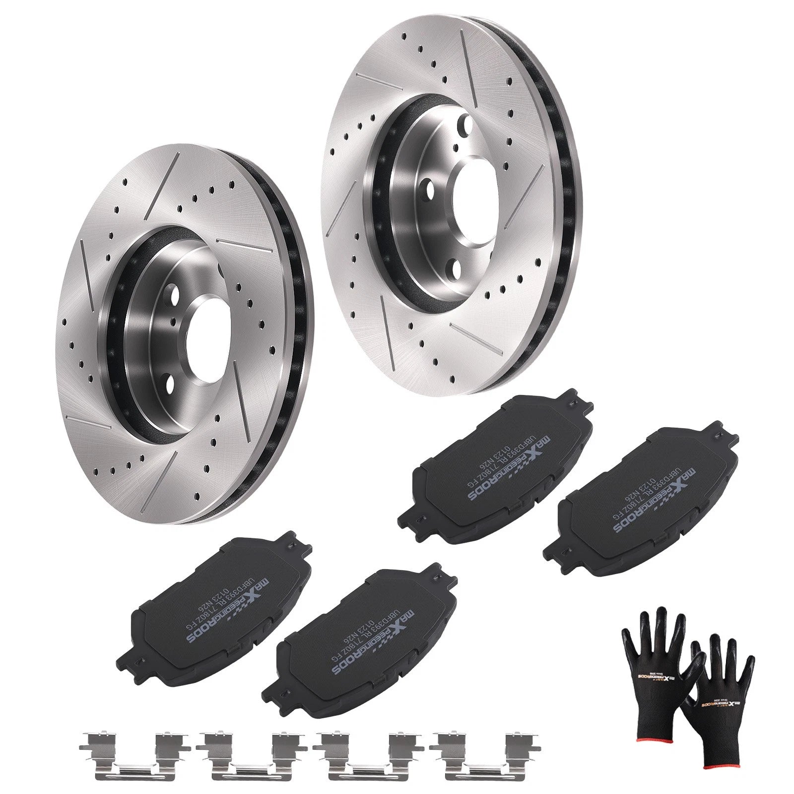 Front Brake Rotors & Ceramic Pads Kit for Toyota Camry (2002–2006) S31050 D908