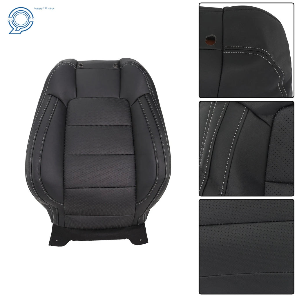 Front Passenger Back Seat Cover for Ford Mustang (2015–2023) Perforated Black