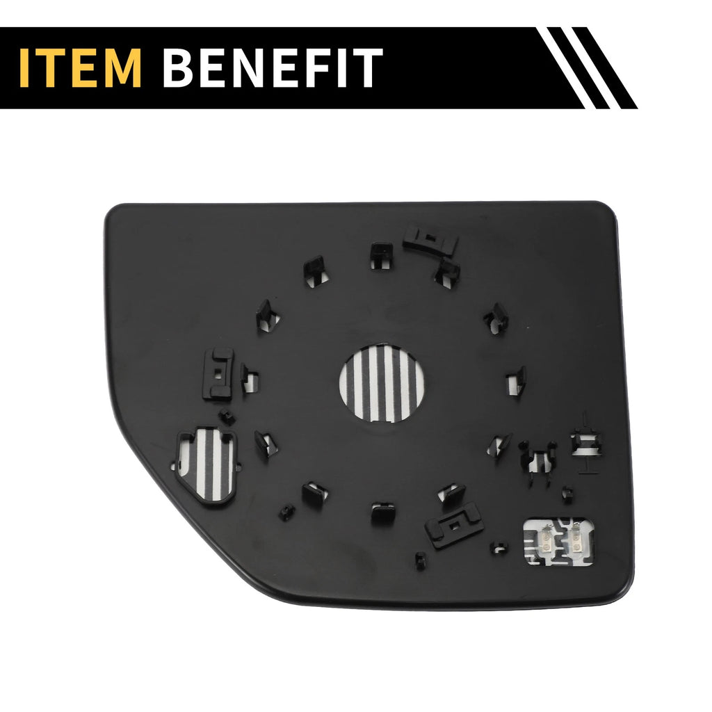 Heated Upper Left Mirror Glass for Ford F-250 F-350 (2011–2016) No.FL3Z17K707Q