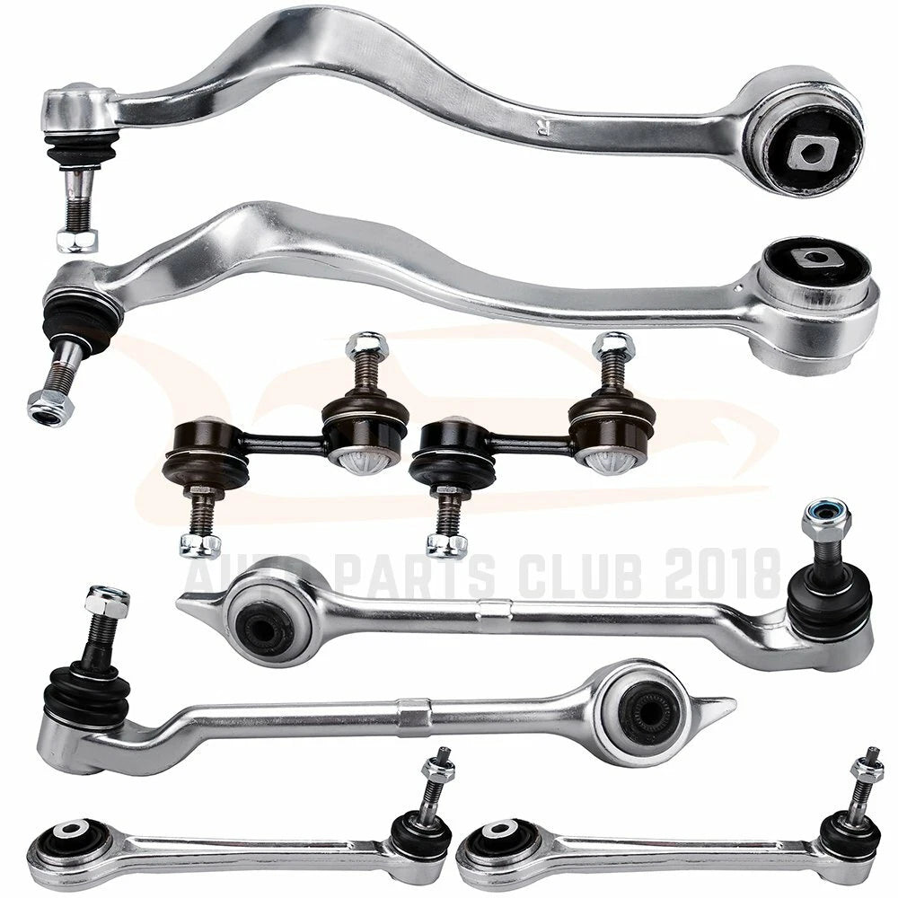 Set of 8 Suspension Kit Control Arms Sway Bars for BMW 525i 528i 530i (2001–2007)