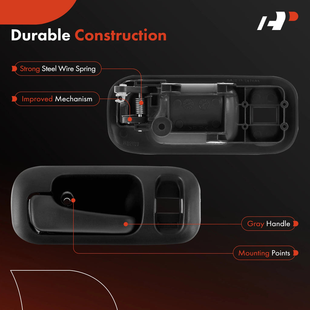 Front Left Interior Door Handle for Honda CR-V (1997-2001) Gray