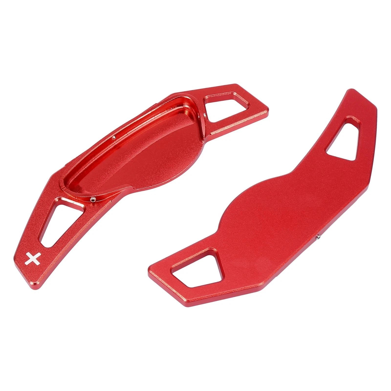 Pair Red Shift Paddle Covers for Smart Fortwo Forfour (2007–2020)