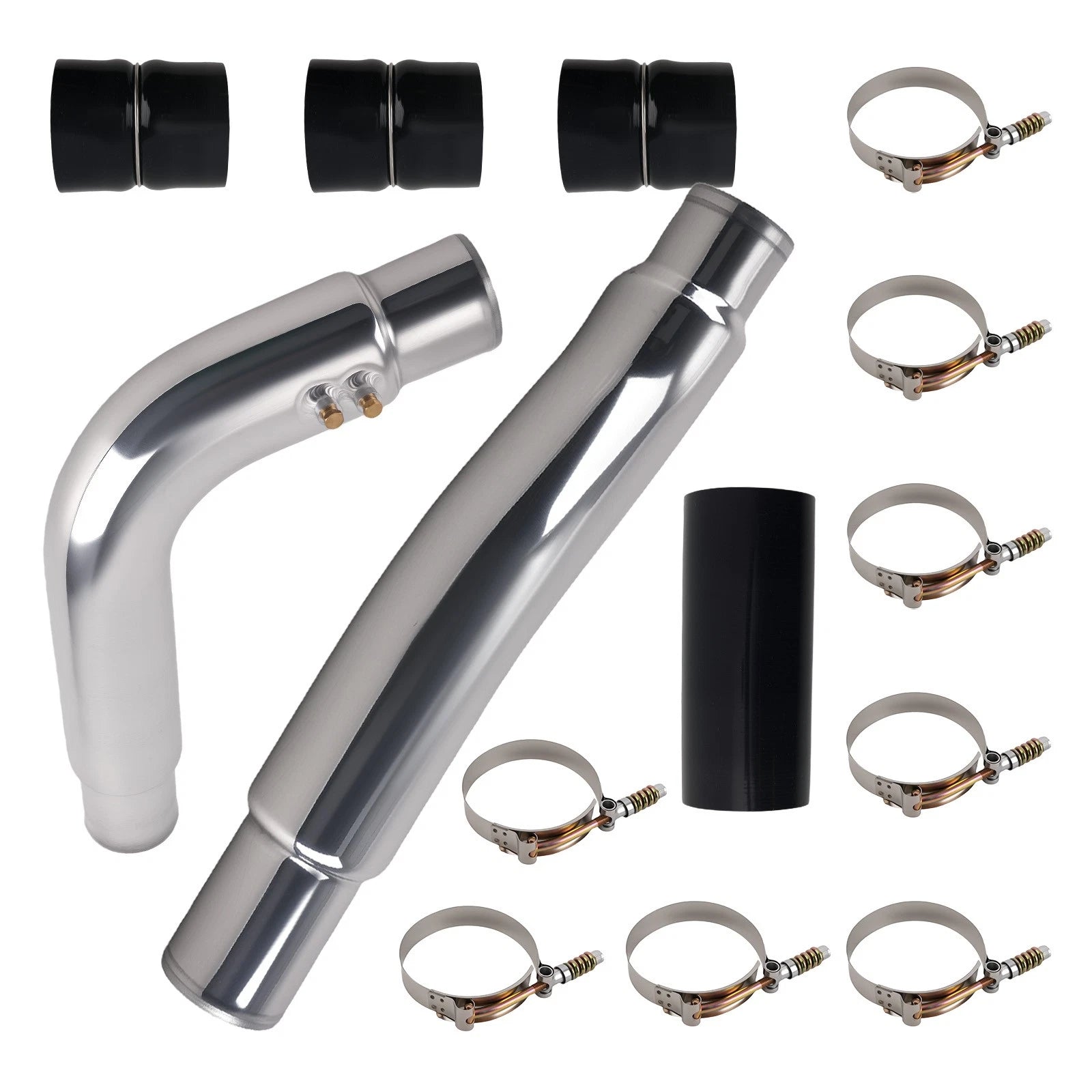Intercooler Pipe + Boot Kit for Dodge Ram 2500 3500 (2003–2007) 5.9L Diesel Black