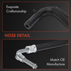 2X Power Steering Reservoir & Return Line Hose for Jeep Wrangler (2007–2011)