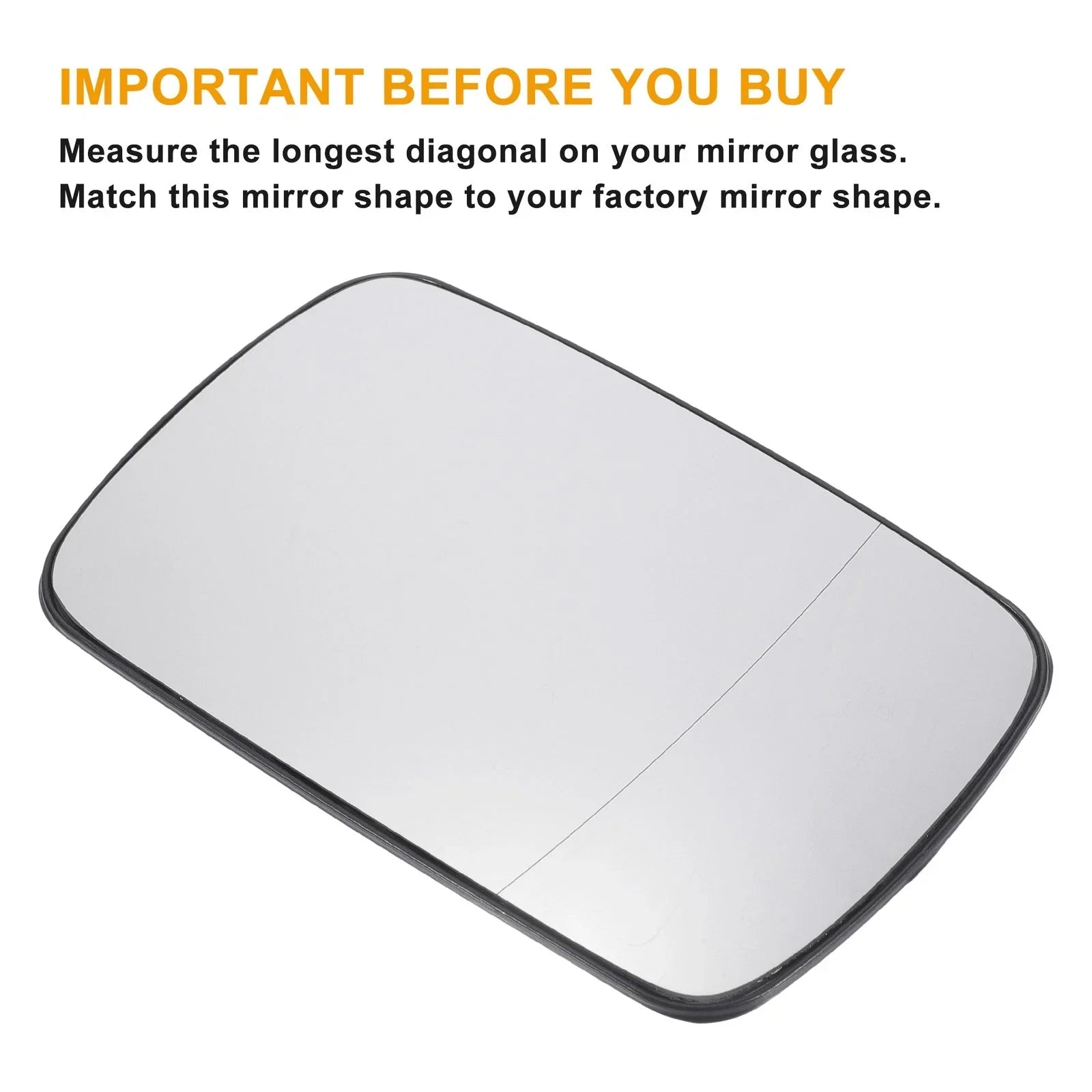 Right Side White Glass Mirror W/ Back Heated for BMW 3 Series E30-E36