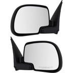 Set of 2 Mirrors for Chevrolet Silverado 1500 (1999–2006) Manual Glass