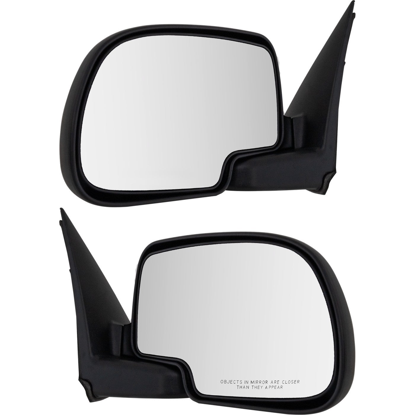 Set of 2 Mirrors for Chevrolet Silverado 1500 (1999–2006) Manual Glass