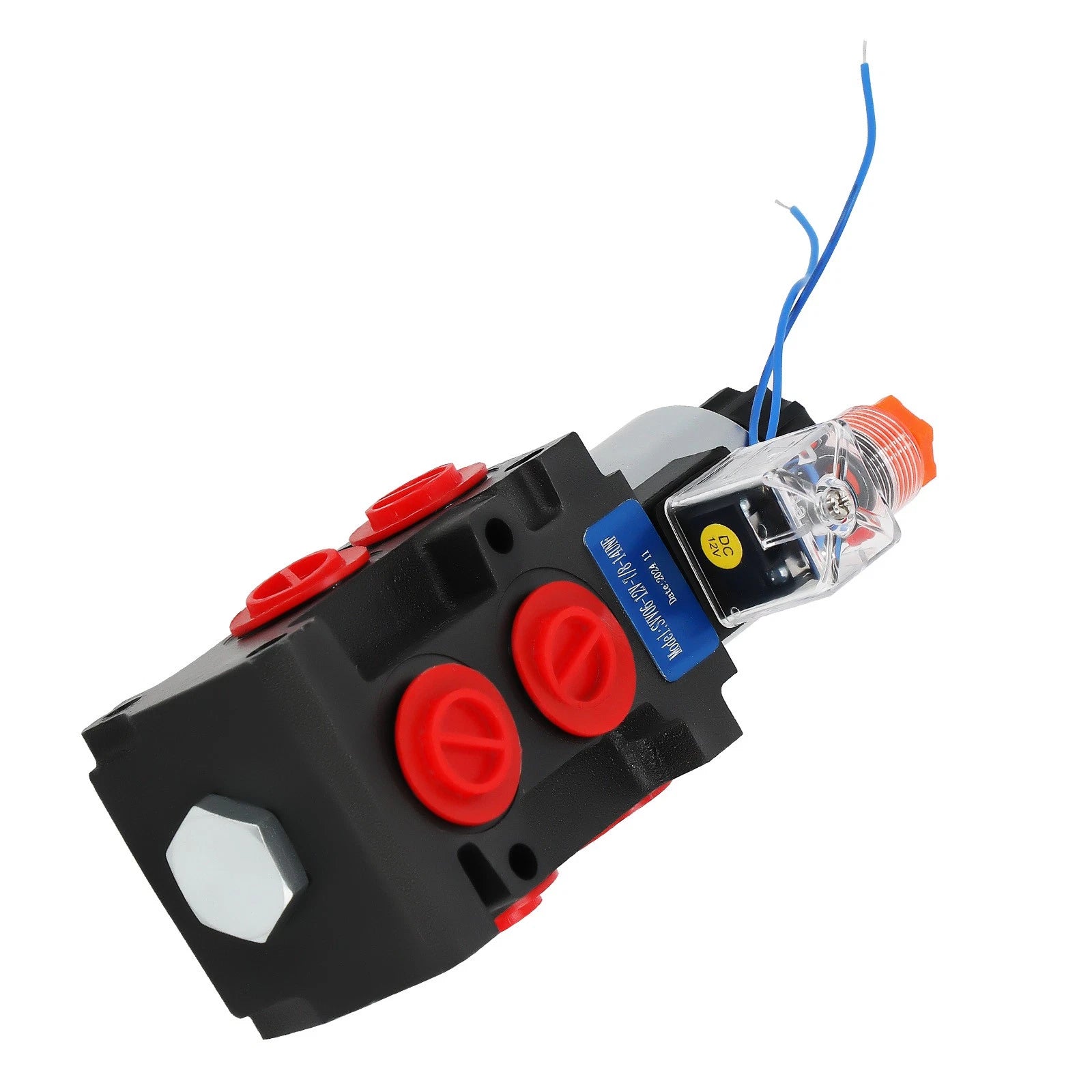 Hydraulic Control Valve 6-Port 12VDC 13GPM SAE Thread 3625PSI for