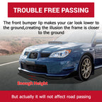 Front Bumper Lip Spoiler Splitter for Subaru Impreza WRX STI (2006-2007)