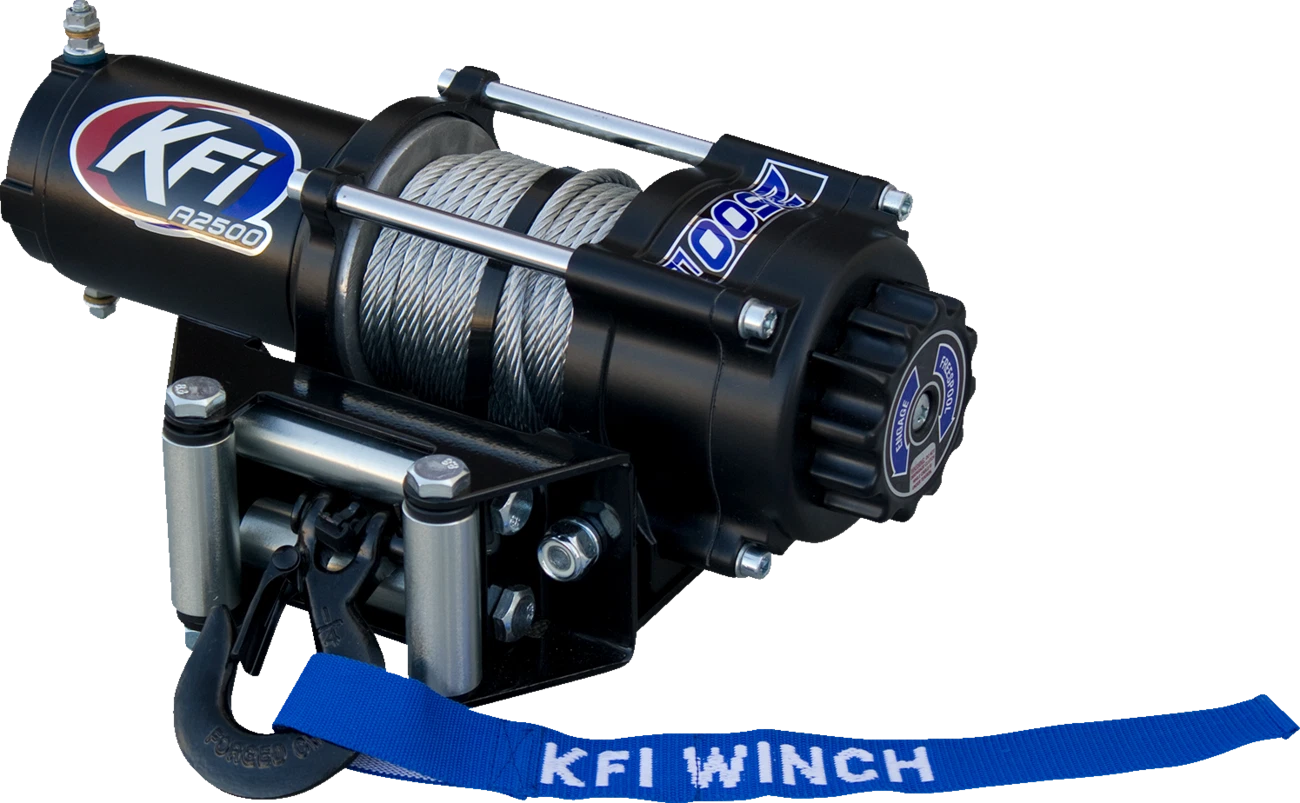 KFI A2500-R2 Winch for ATV (2500 lb, Steel Cable)