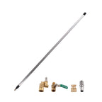 Radiator Flush Wand for High Pressure Cleaning Gun (Stainless Steel) (39.4")