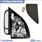 Left Towing Manual Mirror for Ford Excursion F-250 Super Duty (1999–2007)
