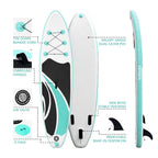 Inflatable SUP Paddle Board 10.5'x30''x6'' for Youth/Adult