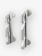 2 Rod Holder for Universal Use (12 5/8in x 3in) - Poly, White