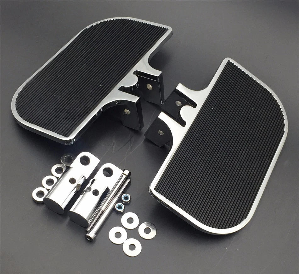 Chrome Mini Floorboards for Harley Dyna (2006–2023)