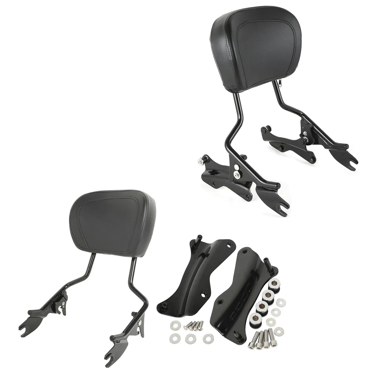 Backrest Sissybar with 4 Point Docking Kit for Harley Street Road Glide (2014–2025)