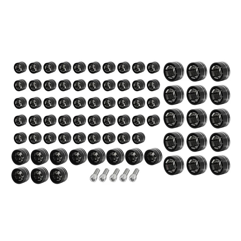 75X CNC Engine Bolt Topper Caps for Harley Touring Road Street Glide (2009-2023)