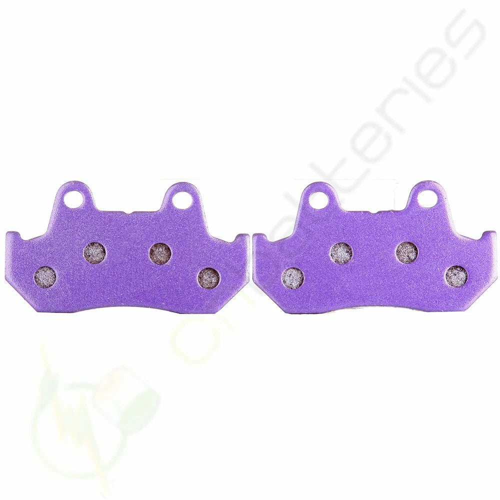 Set of 2 Front and Rear Brake Pads for Honda VT1100C Shadow 1100 (1987–1990) Carbon Fiber