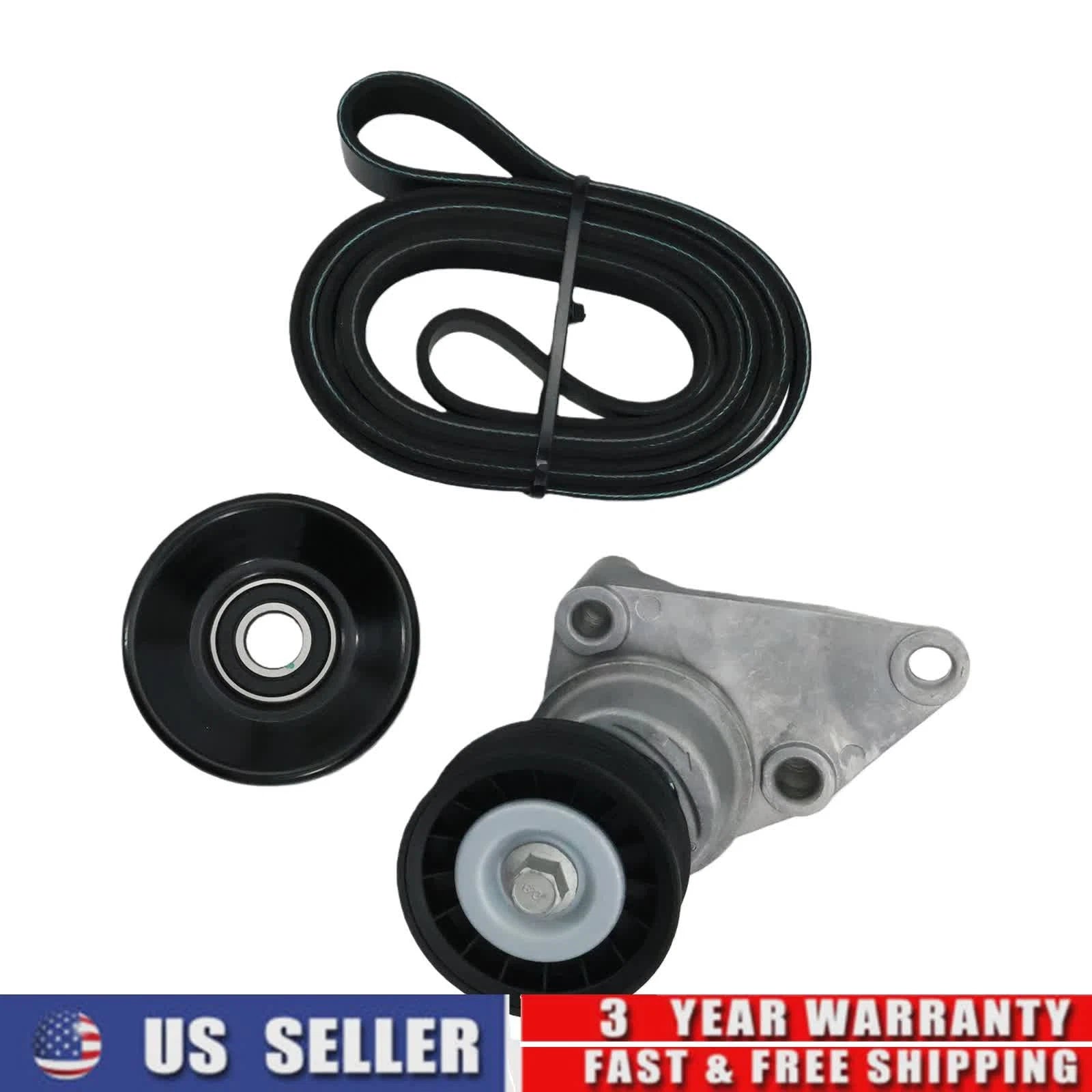 Serpentine Drive Belt Tensioner Kit for Chevrolet Silverado Tahoe Suburban (38158)