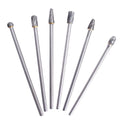 6pcs 10mm Rotary Aluminum Cut Burrs 6mm 1/4" Shank Long Reach Carbide