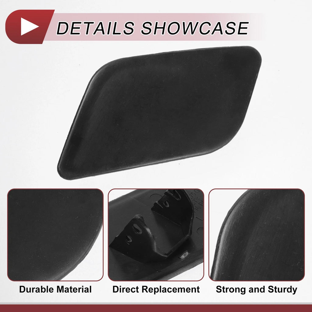 Front Left Washer Nozzle Cover Cap for Audi Q7 (2010–2015) 1 Pcs Unpainted