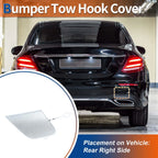 Rear Car Bumper Tow Hook Cover for Mercedes-Benz W213 (2017–2023) No.A2138850022 Silver Tone