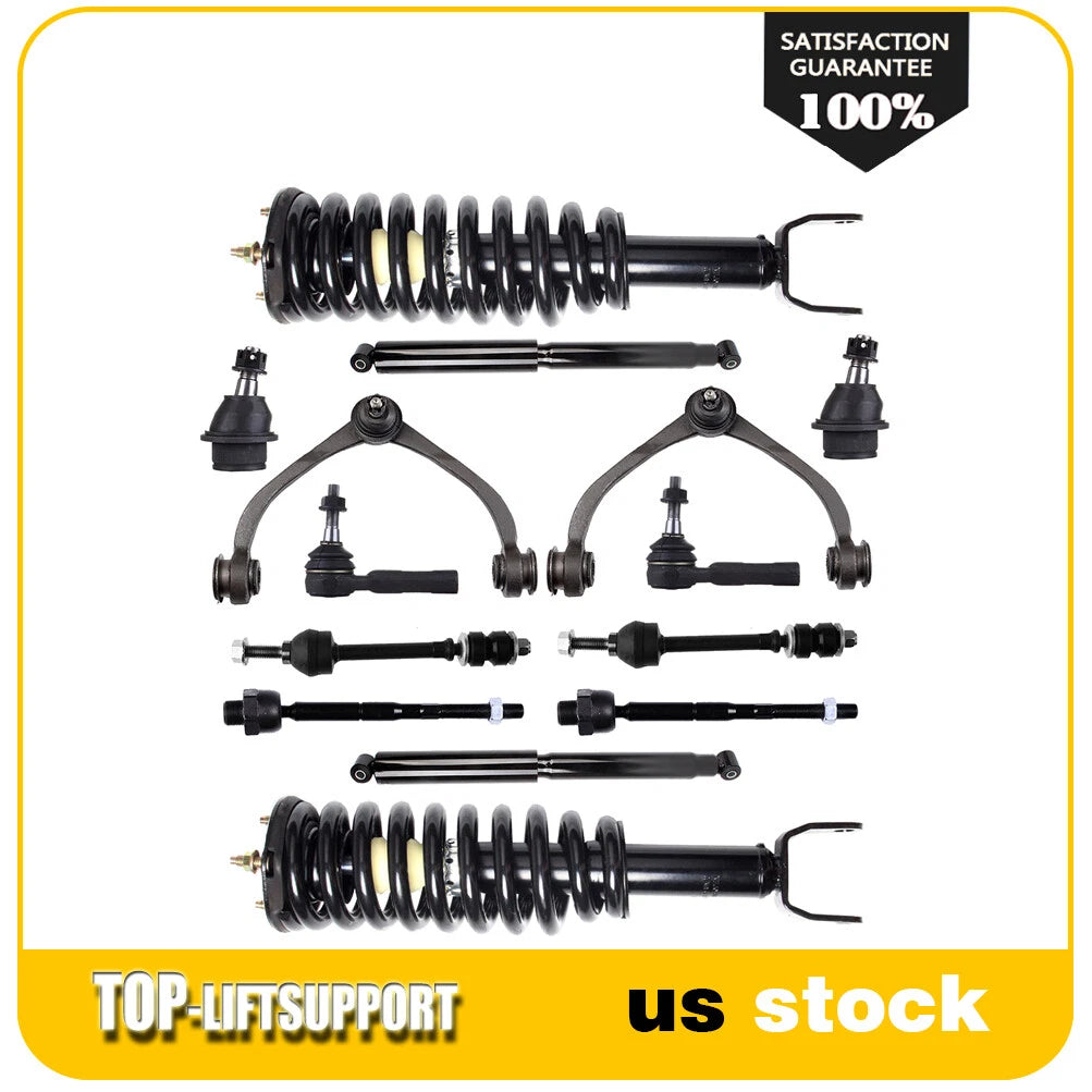 Front Struts Sway Bar Tie Rod Control Arm Ball Joint for Dodge Dakota 2WD