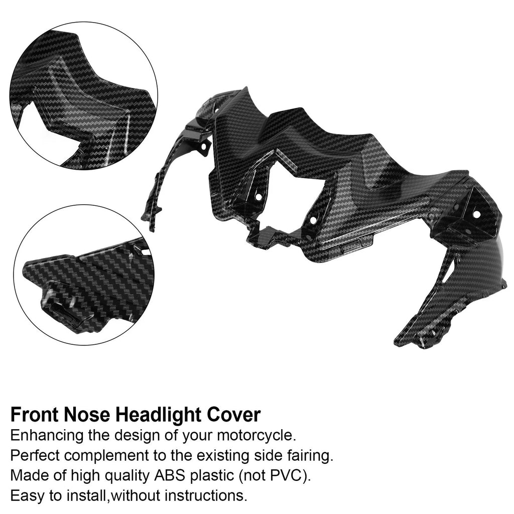 Carbon Front Nose Headlight Cover Fairing for Kawasaki Z900 (2020–2021)