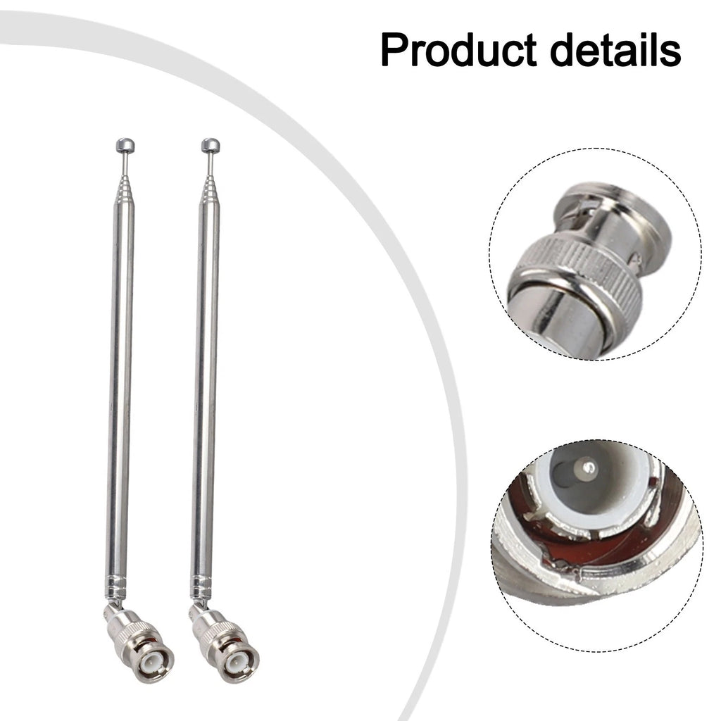 Set of 2 BNC Antennas for Radio Scanner VHF UHF AM FM