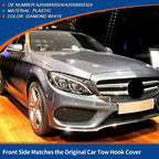Front Car Bumper Tow Hook Cover for Mercedes-Benz (2019-2023) Diamond White