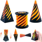 3 x Impossible Cone Mini Vortex Thread Illusion Deco for Relaxation