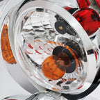 Pair Chrome Housing Tail Lights for Audi A3/S3 (1998–2002)
