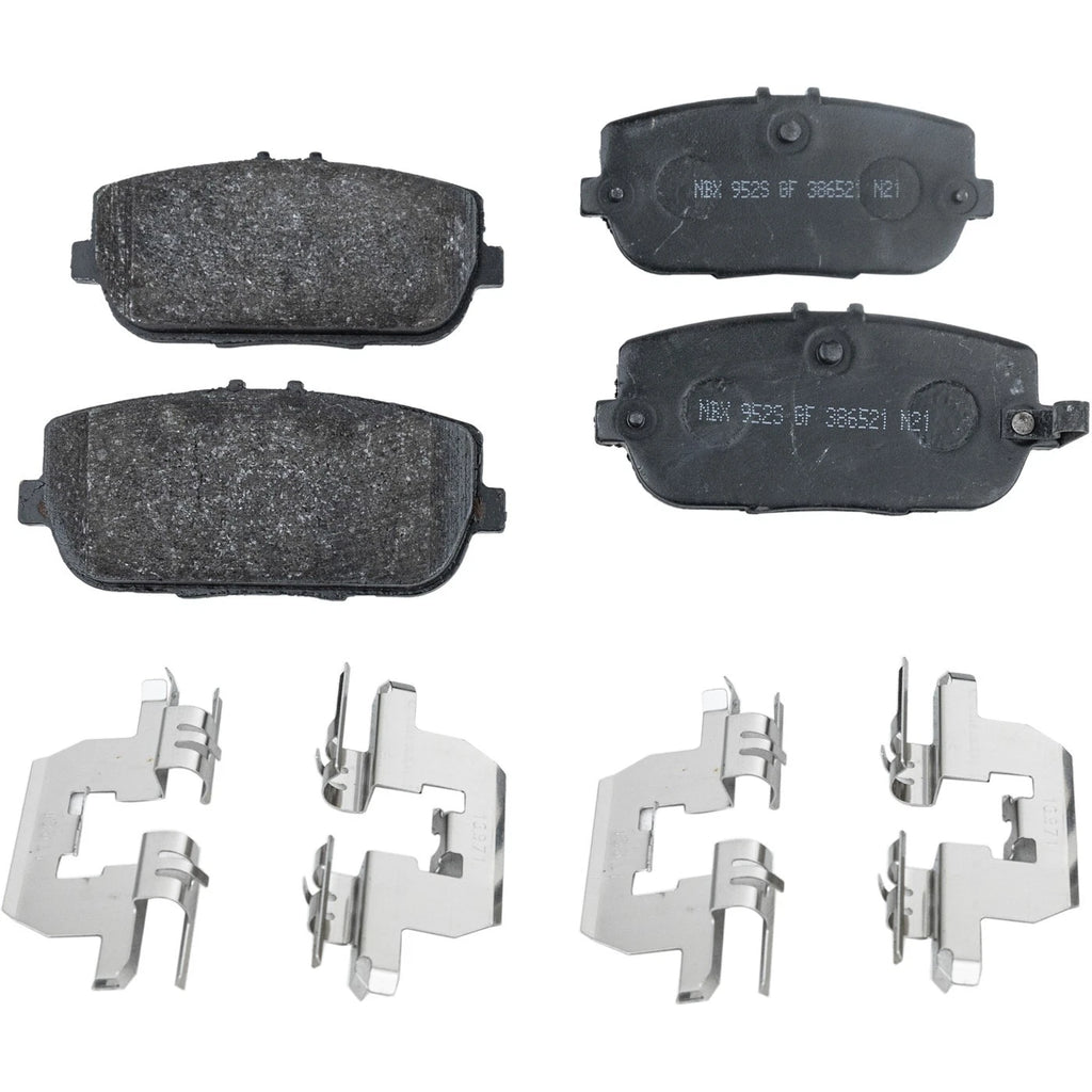 Set of 4 NAO Brake Pads for Mazda MX-5 Miata (2006–2015)