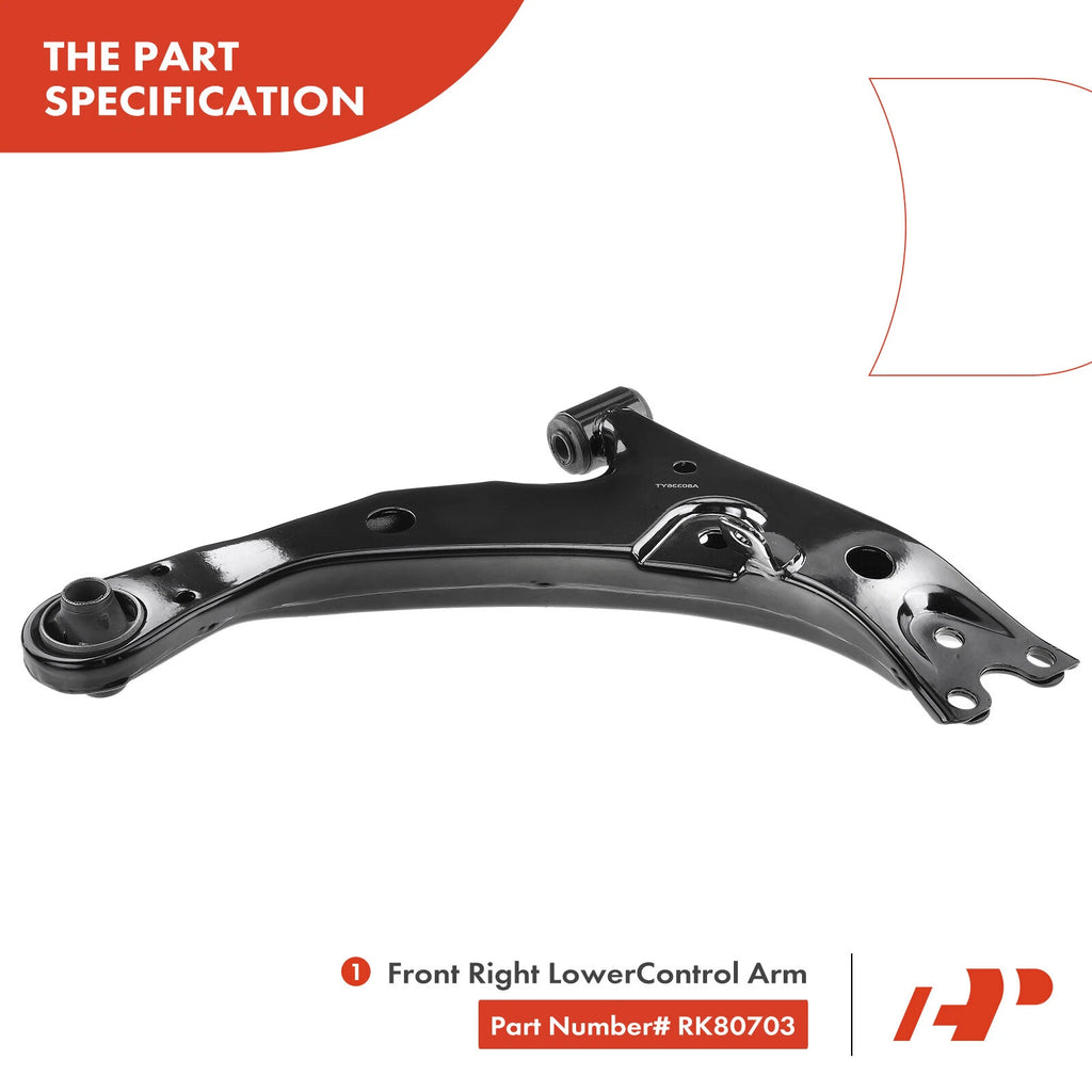 Front Right Lower Control Arm for Toyota Corolla (1996-1998)