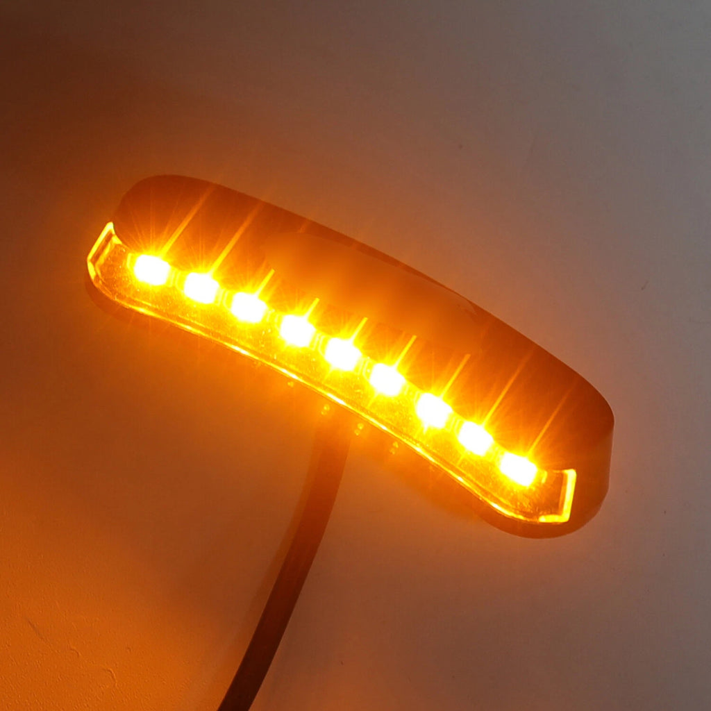 LED Black Mirror Block Off Base Plates for Kawasaki Ninja ZX-10R (2011–2015)