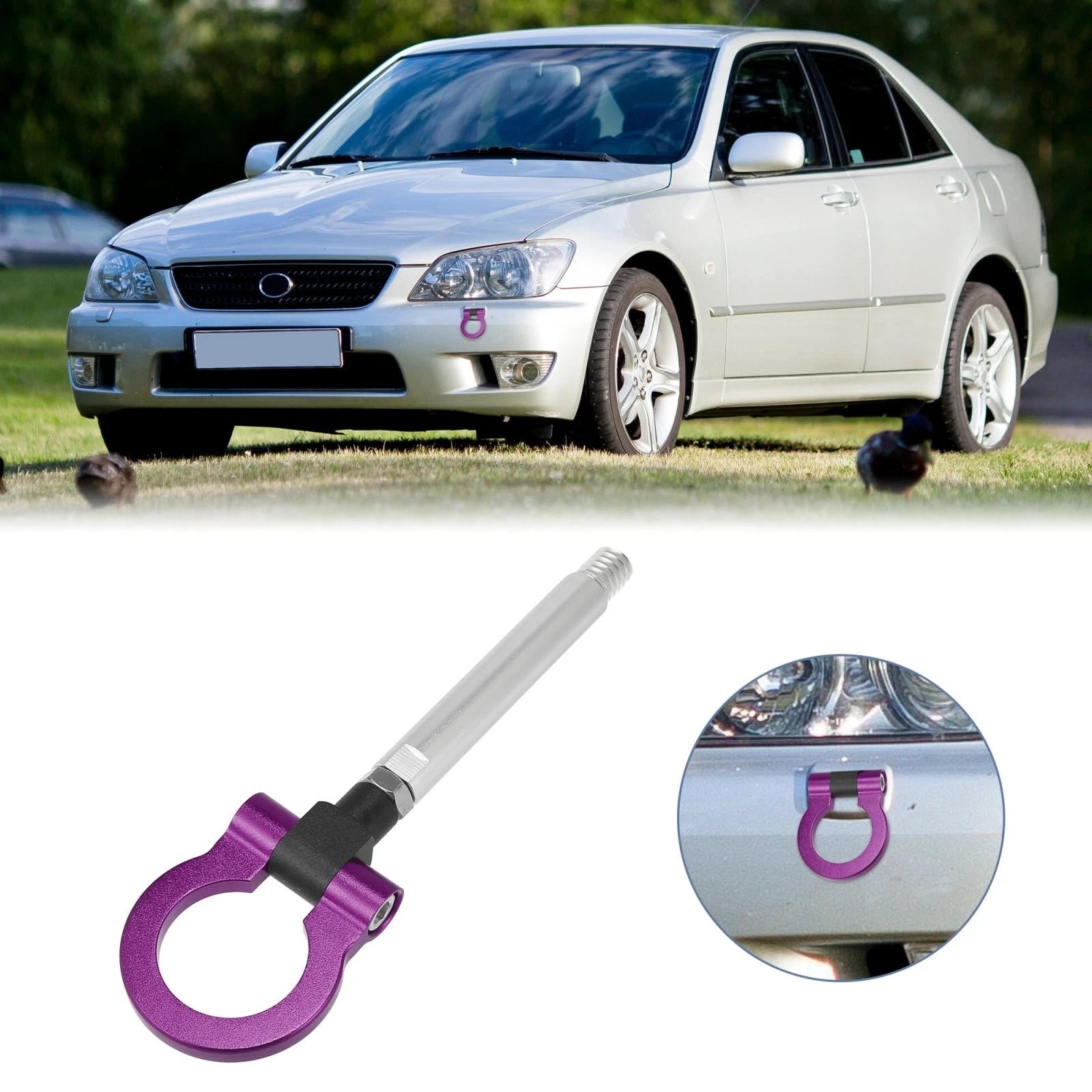 Tow Hook Screw for Lexus IS IS250 (2006–2013) - Purple Aluminum Alloy