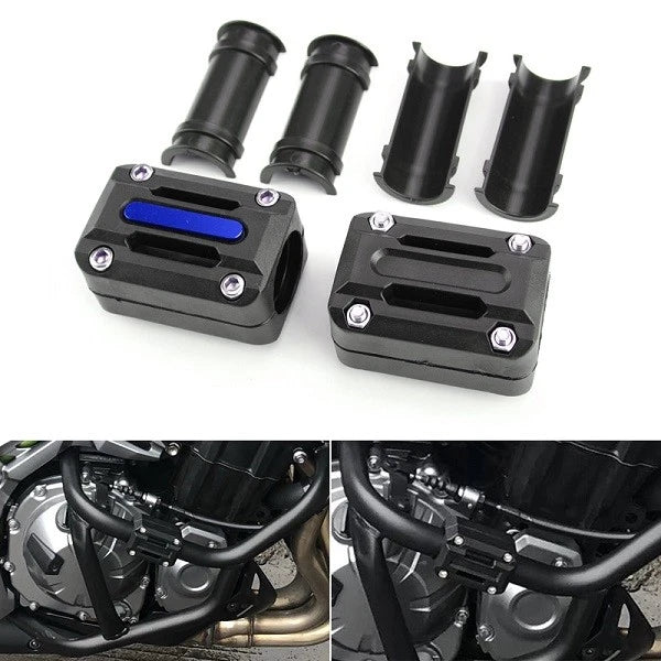 2X 25mm Engine Frame Bar Protection Crash Slider Pads for Motorcycle