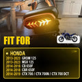 LED Integrated Brake Tail Light Turn Signals for Honda MSX/GROM125 (2013–2023)