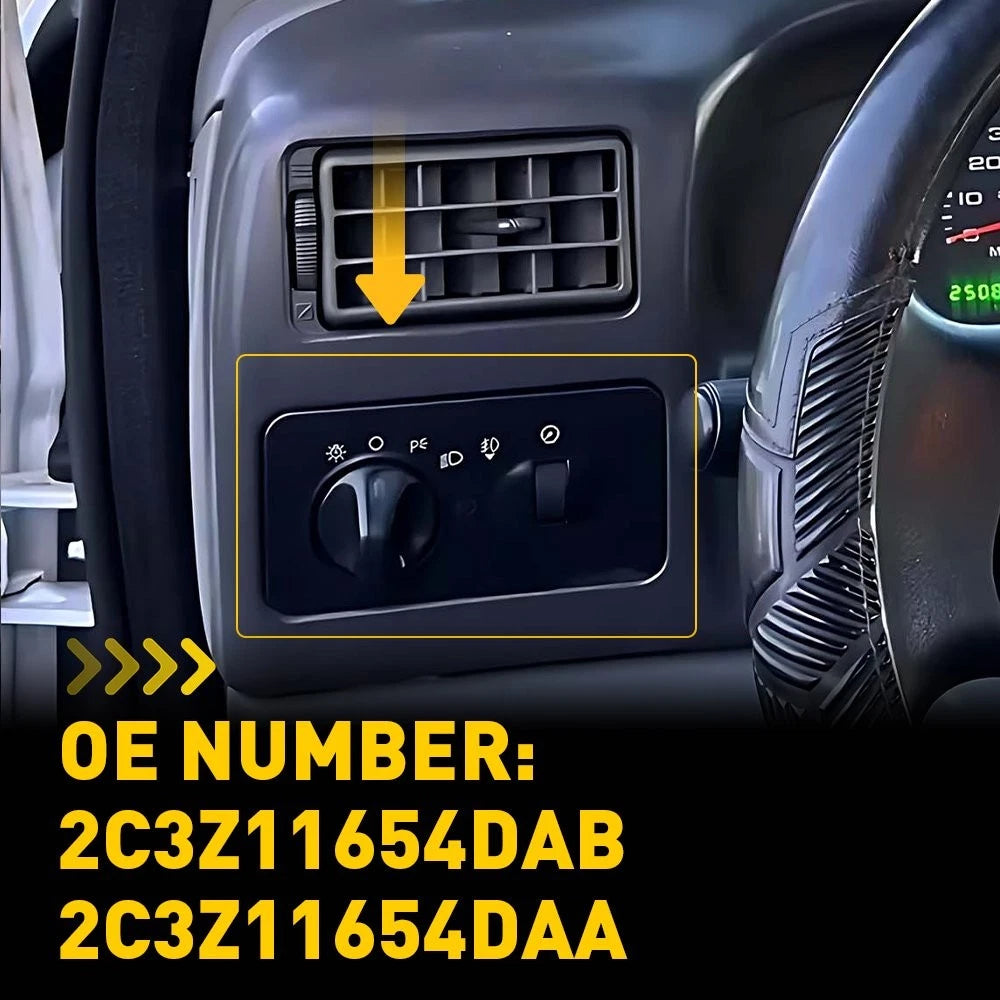 Headlight Control Switch for Ford F-250 F-350 Super Duty (2002–2004)