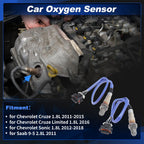 2X Upstream Downstream Oxygen Sensor for Chevrolet Cruze 1.8L (2011–2015)
