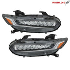 Full LED Headlights for Honda Accord (2018–2021) Chrome Clear