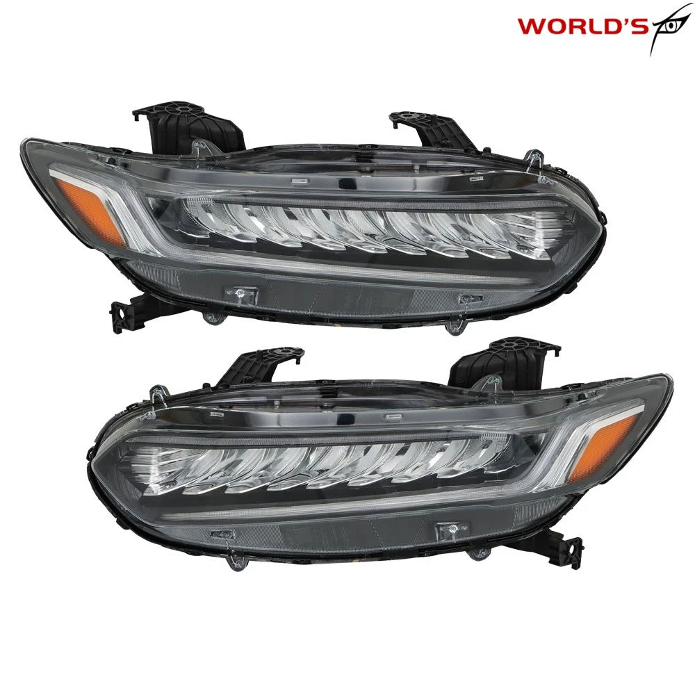 Full LED Headlights for Honda Accord (2018–2021) Chrome Clear