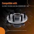 Front Wheel Bearing Hub for Ford F-150 RWD (2015–2017) WA515170 6 Studs
