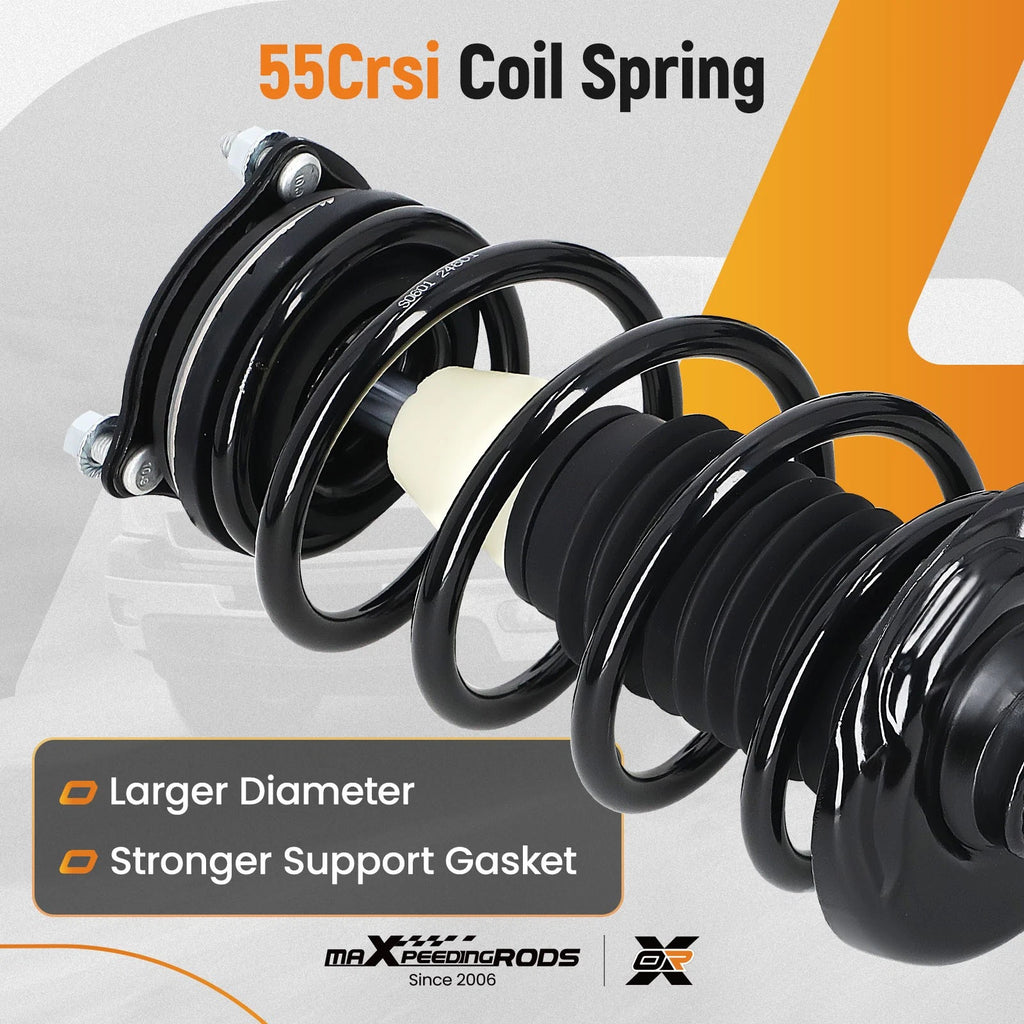 Pair Front Complete Struts with Coil Springs for Honda Civic (2006-2011)