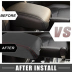 Dodge Durango Center Console Armrest Cover 2011-2021 Black with Red Stitches