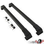 Set of 2 Roof Rack Cross Bars for Mazda 5 (2006–2017) Black Aluminum